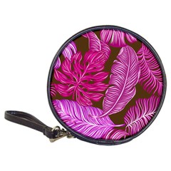 Tropical Pink Leaves Classic 20-cd Wallets by snowwhitegirl