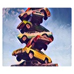 Pretty Colors Cars Double Sided Flano Blanket (Small)  50 x40  Blanket Back
