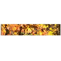 Golden Leaves Large Flano Scarf  by SusanFranzblau