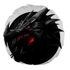 Dragon City Large 18  Premium Round Cushions by Sudhe