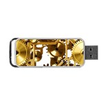 Cogs Gears Tiling Cogwheel Portable USB Flash (Two Sides) Back