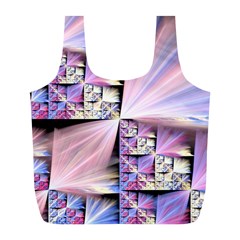 Fractal Art Artwork Digital Art Full Print Recycle Bag (l) by Pakrebo