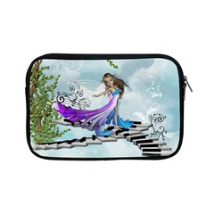 Cute Fairy Dancing On A Piano Apple Ipad Mini Zipper Cases by FantasyWorld7