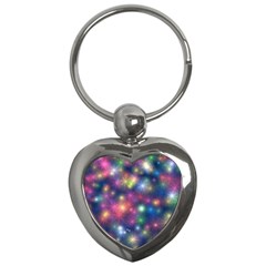 Abstract Background Graphic Space Key Chains (heart)  by Bajindul