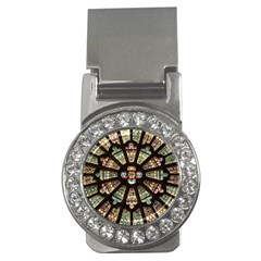Church Window Rosette Glass Window Money Clips (cz)  by Pakrebo