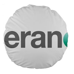 Theranos Logo Large 18  Premium Flano Round Cushions by milliahood
