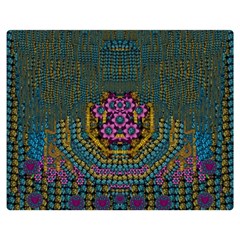 The  Only Way To Freedom And Dignity Ornate Double Sided Flano Blanket (medium)  by pepitasart
