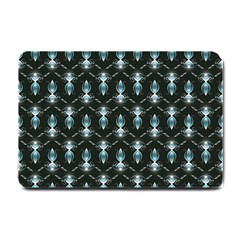 Seamless Pattern Background Black Small Doormat  by HermanTelo