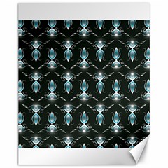 Seamless Pattern Background Black Canvas 11  X 14  by HermanTelo