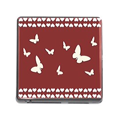 Heart Love Butterflies Animal Memory Card Reader (square 5 Slot) by HermanTelo