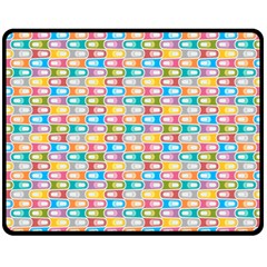 Seamless Pattern Background Abstract Rainbow Fleece Blanket (medium)  by HermanTelo