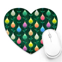 Tulips Seamless Pattern Background Heart Mousepads by HermanTelo