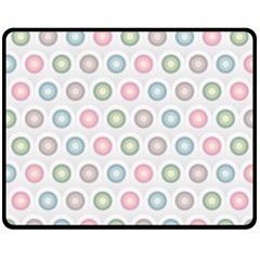 Seamless Pattern Pastels Background Pink Fleece Blanket (medium)  by HermanTelo