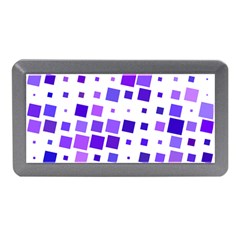 Square Purple Angular Sizes Memory Card Reader (mini) by HermanTelo