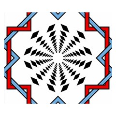 Star Illusion Mandala Double Sided Flano Blanket (small)  by HermanTelo