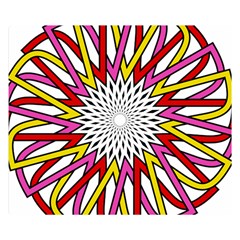 Sun Abstract Mandala Double Sided Flano Blanket (small)  by HermanTelo