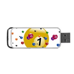 Billiard Ball Ball Game Portable Usb Flash (two Sides) by HermanTelo