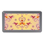 Pattern Bird Flower Memory Card Reader (Mini) Front