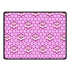 Paulownia Flowers Japanese Style Fleece Blanket (small) by HermanTelo