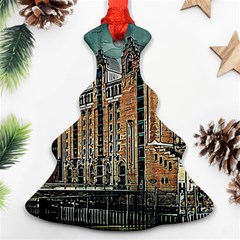 Architecture City Building Travel Christmas Tree Ornament (two Sides) by Pakrebo