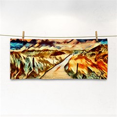 Painting Expressive Colors Texture Hand Towel by Pakrebo