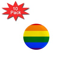 Lgbt Rainbow Pride Flag 1  Mini Magnet (10 Pack)  by lgbtnation