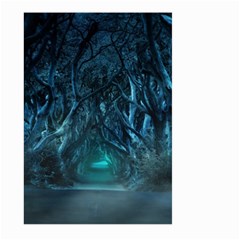 Trees Road Moonlight Avenue Large Garden Flag (two Sides) by Nexatart
