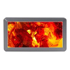 Bernstein Burning Stone Gem Memory Card Reader (mini) by Pakrebo