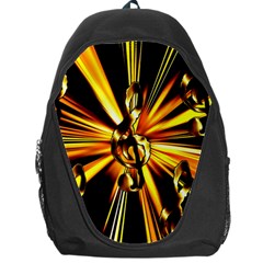 Clef Golden Music Backpack Bag by HermanTelo