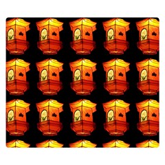 Paper Lantern Chinese Celebration Double Sided Flano Blanket (small)  by HermanTelo