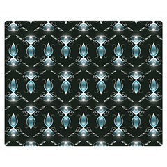 Seamless Pattern Background Black Double Sided Flano Blanket (medium)  by HermanTelo