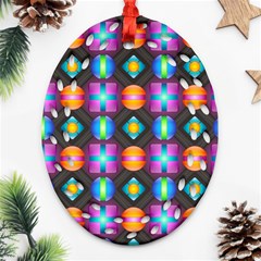 Squares Spheres Backgrounds Texture Ornament (oval Filigree) by HermanTelo