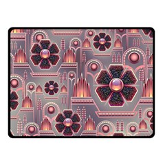 Floral Flower Stylised Fleece Blanket (small) by HermanTelo