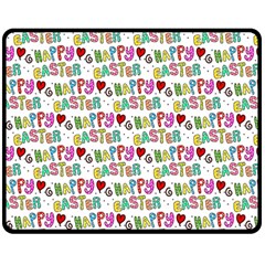 Holidays Happy Easter Fleece Blanket (medium)  by HermanTelo