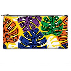 Pattern Leaves Grey Pencil Cases by HermanTelo