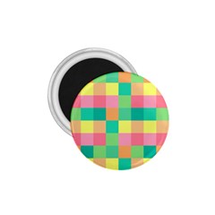 Checkerboard Pastel Squares 1 75  Magnets by Sapixe