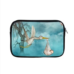 Cute Baby Is Coming With Stork Apple Macbook Pro 15  Zipper Case by FantasyWorld7