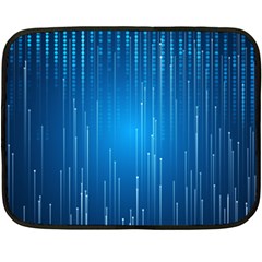 Abstract Rain Space Fleece Blanket (mini) by Bajindul