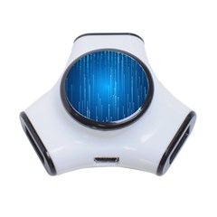 Abstract Rain Space 3-port Usb Hub by Bajindul