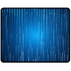 Abstract Rain Space Double Sided Fleece Blanket (medium)  by Bajindul