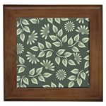 Flowers Pattern Spring Nature Framed Tiles Front