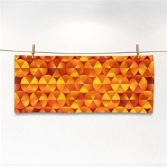 Background Triangle Circle Abstract Hand Towel by Bajindul