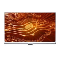 Music Notes Sound Musical Love Business Card Holder by Bajindul