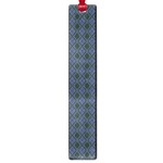 Argyle Dark Purple Black Pattern Large Book Marks Front