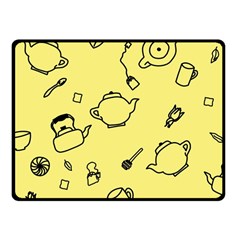 Tea Seamless Pattern Teatime Fleece Blanket (small) by Nexatart