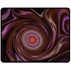 Fractal Waves Pattern Design Fleece Blanket (medium)  by Pakrebo