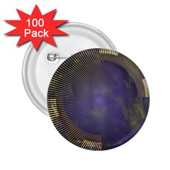 Fractal Earth Rays Design Planet 2 25  Buttons (100 Pack)  by Pakrebo