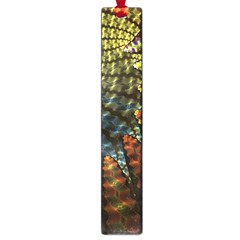 Fractal Spiral Colorful Geometry Large Book Marks by Pakrebo