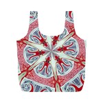Kaleidoscope Background Bottles Full Print Recycle Bag (M) Front
