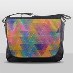 Triangle Pattern Mosaic Shape Messenger Bag by Pakrebo